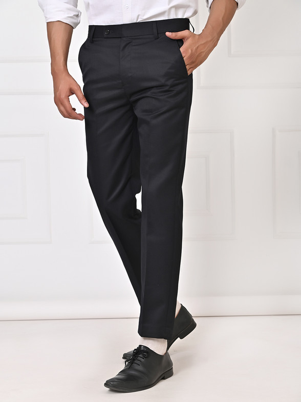 Hydr Men regular fit stretchable black pant