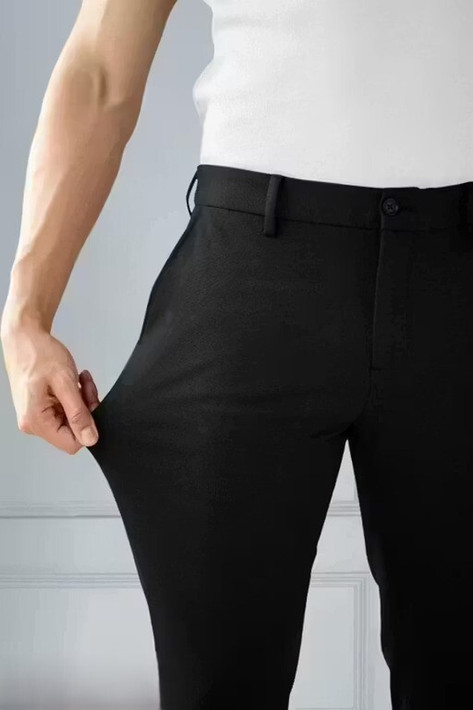 Hydr Men regular fit stretchable black pant