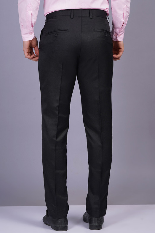Hydr Men regular fit stretchable black pant